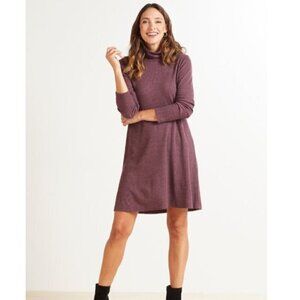 Michael Stars Jules Thermal Dress Turtleneck Cottagecore New Tags XS
